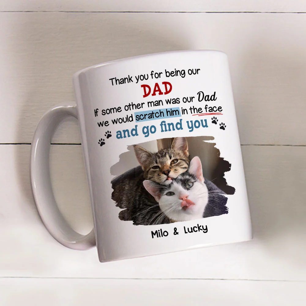 Claw His Face Cartoon Photo - Personalized Custom Coffee Mug - Image 2