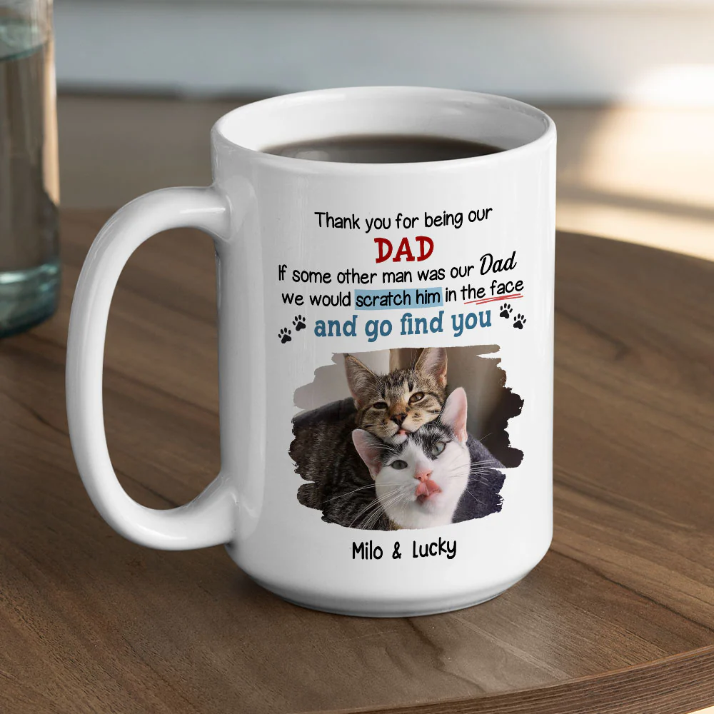 Claw His Face Cartoon Photo - Personalized Custom Coffee Mug - Image 3