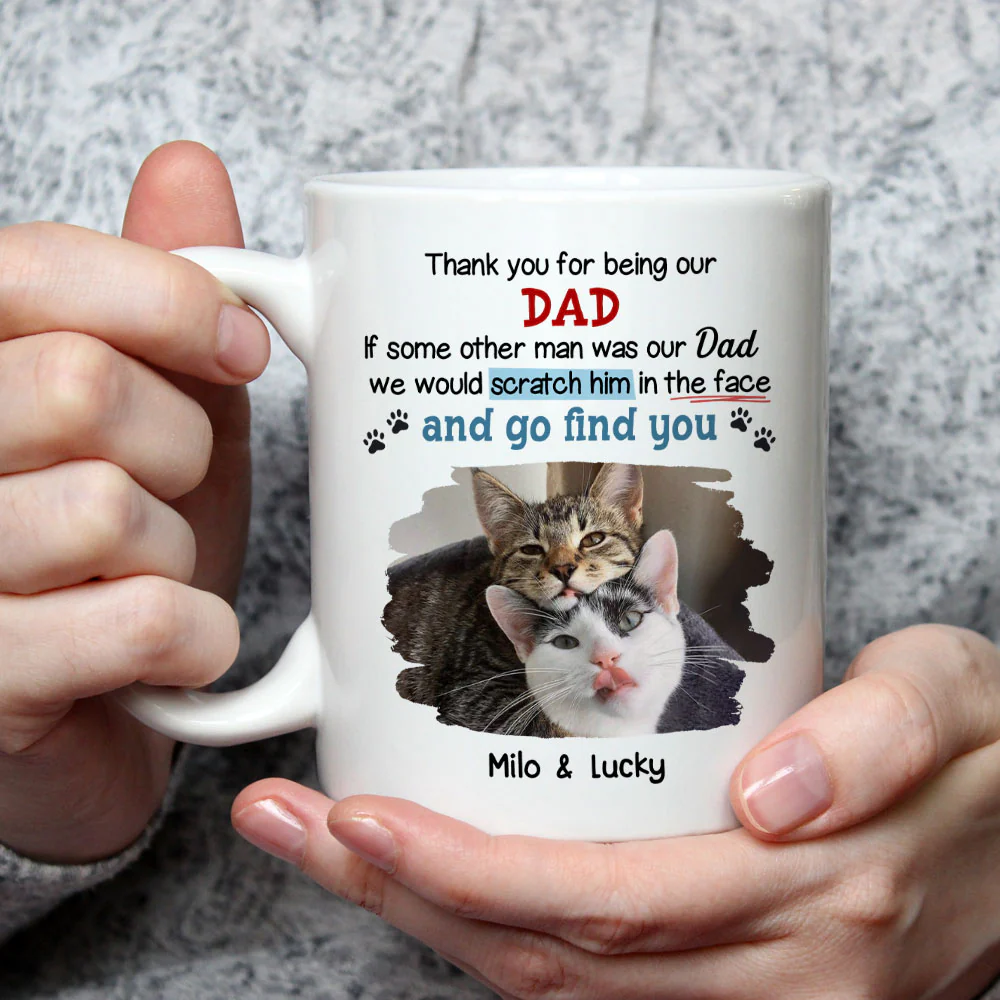 Claw His Face Cartoon Photo - Personalized Custom Coffee Mug - Image 4