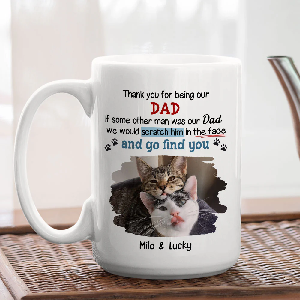 Claw His Face Cartoon Photo - Personalized Custom Coffee Mug - Image 5