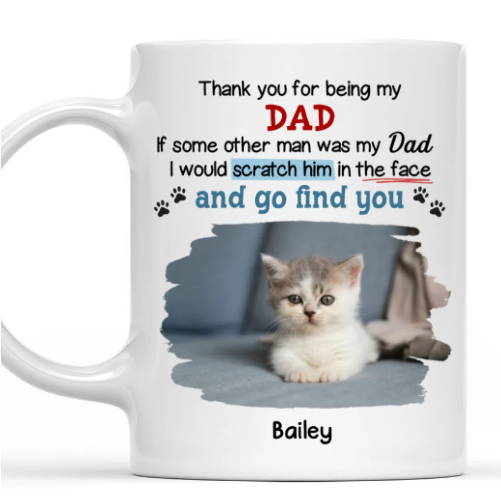 Claw His Face Cartoon Photo - Personalized Custom Coffee Mug - Image 8