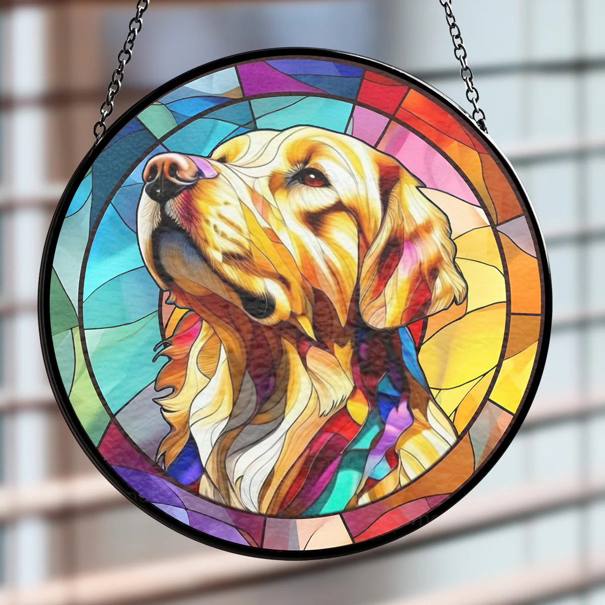 Colorful Pet Face - Personalized Custom Window Hanging Suncatcher - Image 4