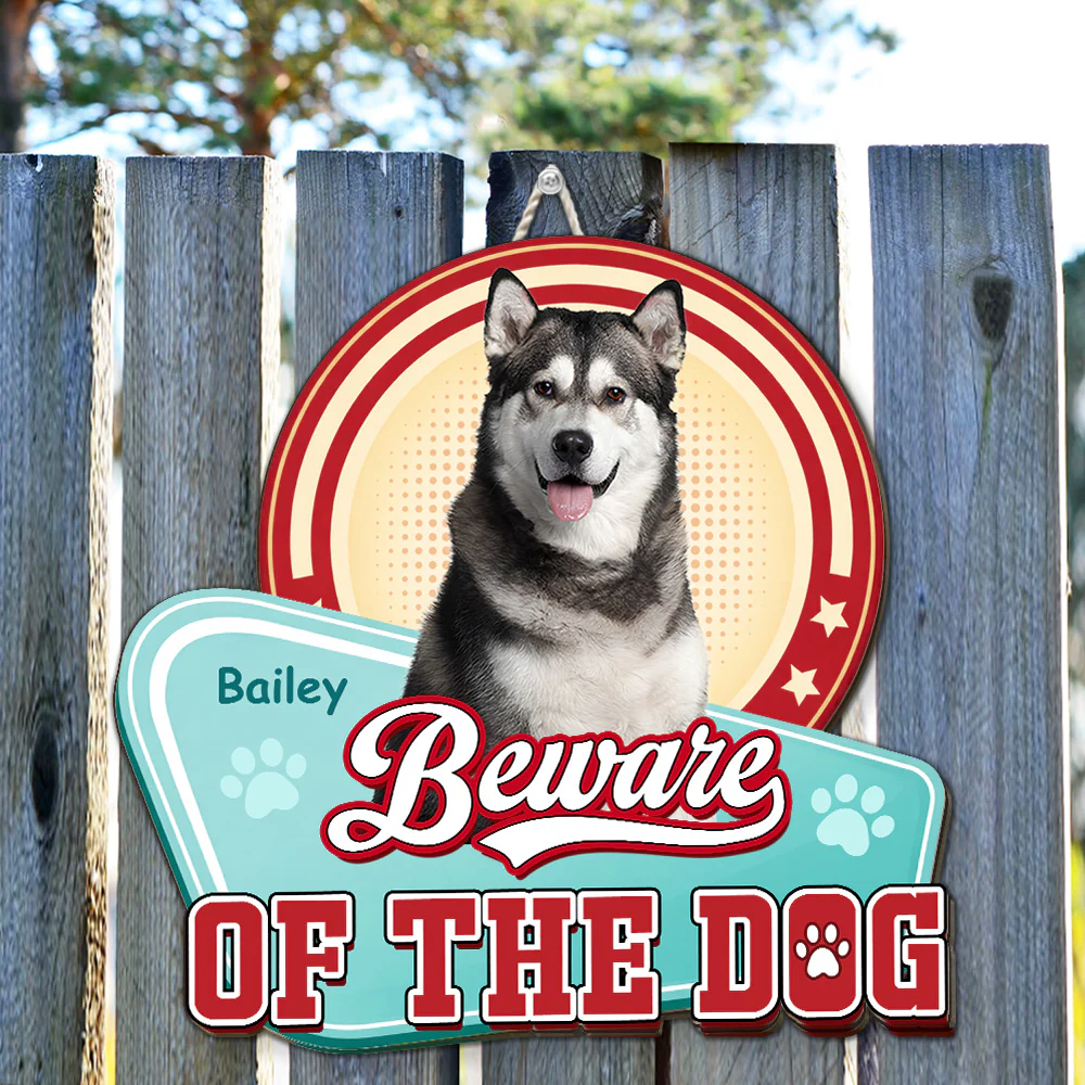 Coming For Dogs Photo - Personalized Custom 3D Effect Wood Sign - Image 2