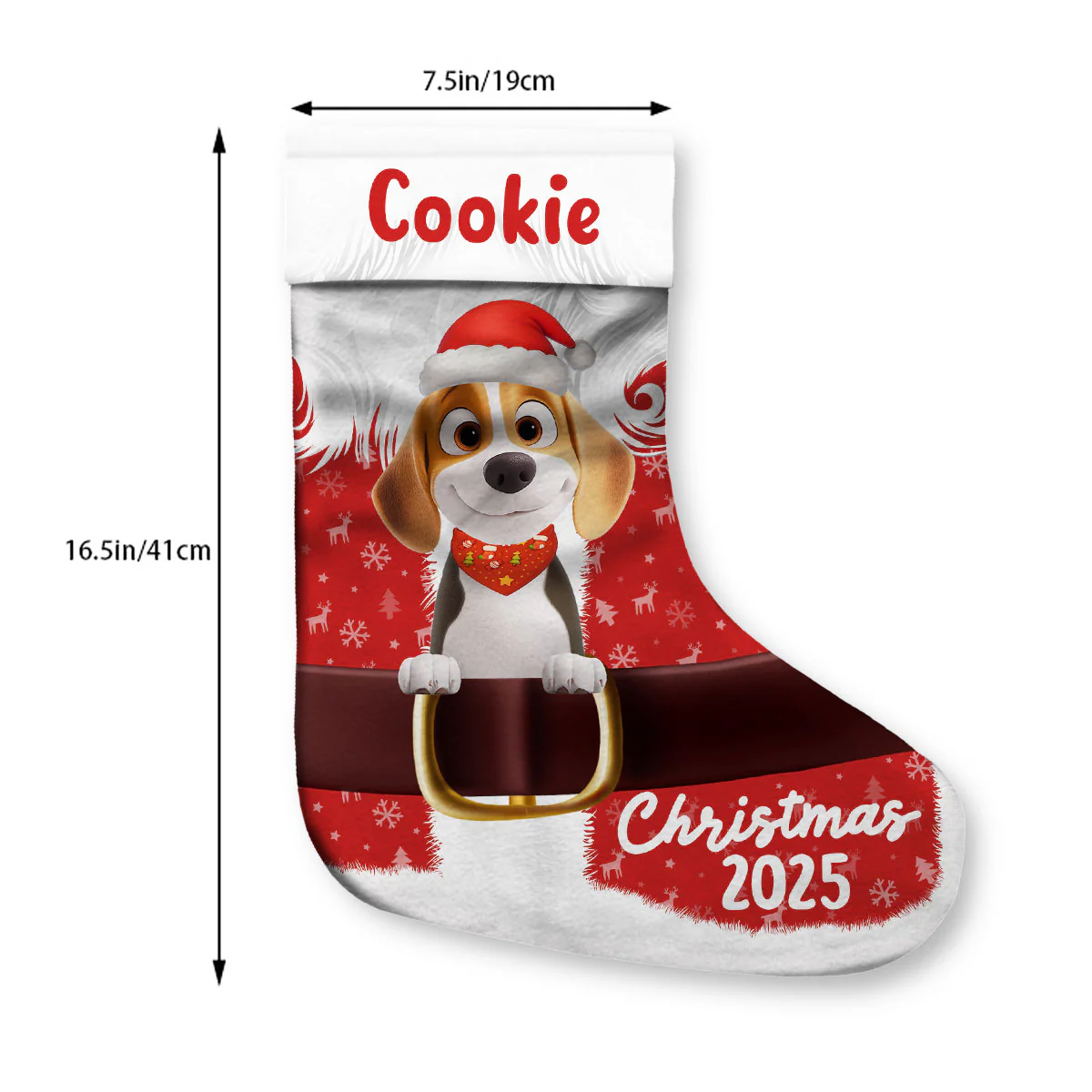 Coming Here Christmas - Personalized Custom Christmas Stocking - Image 5