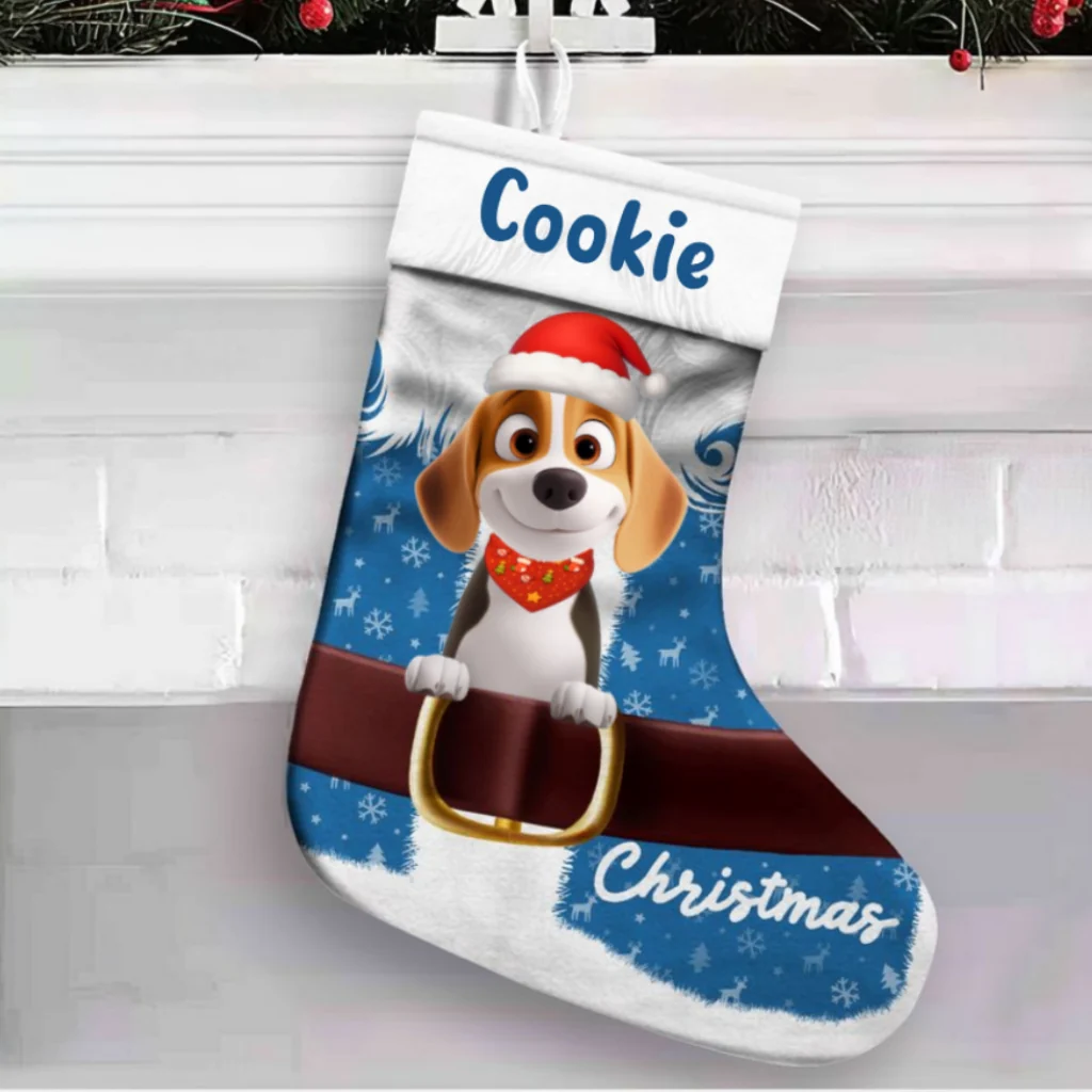Coming Here Christmas - Personalized Custom Christmas Stocking - Image 6