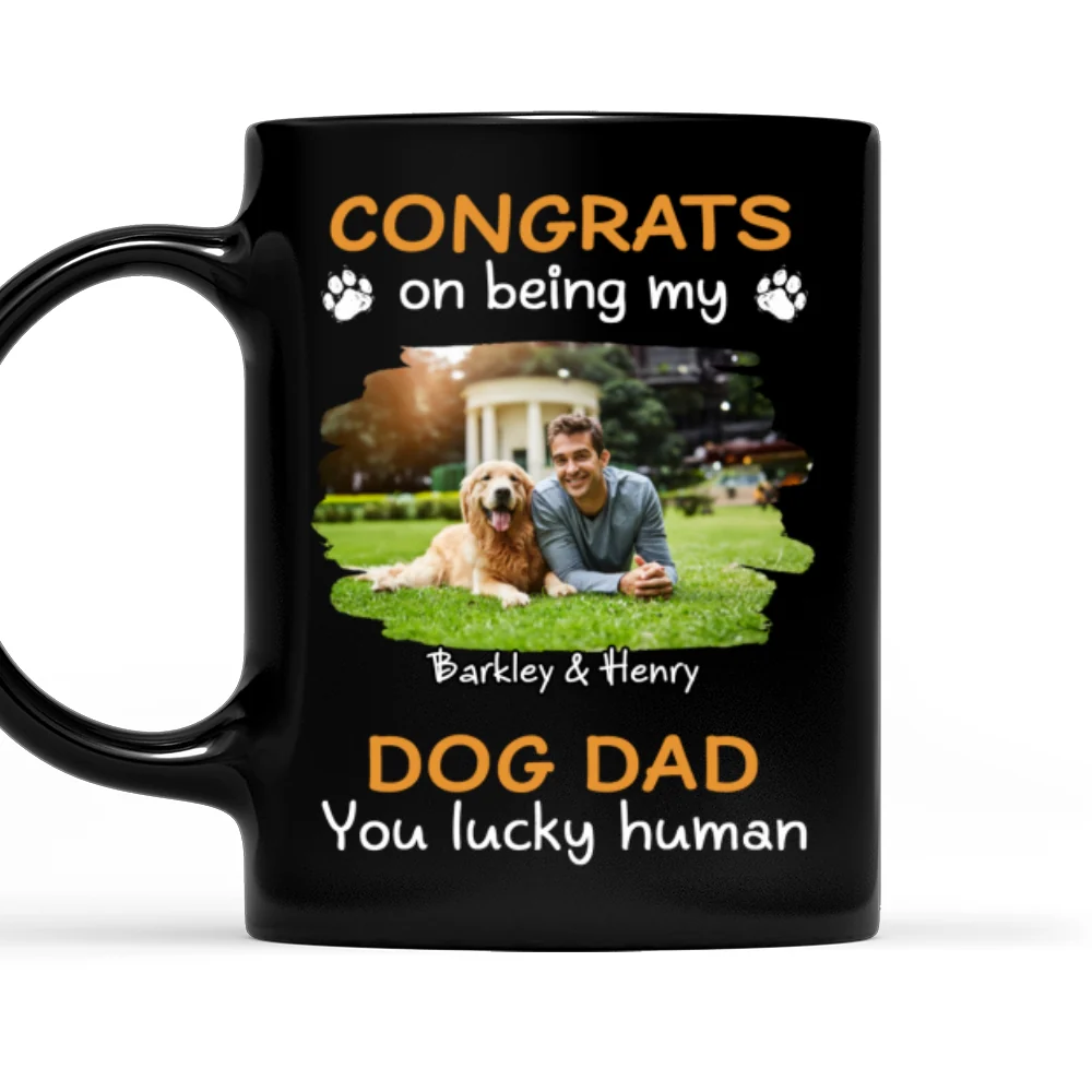 Congrats On Being Our Dad Cartoon Photo - Personalized Custom Coffee Mug - Image 7