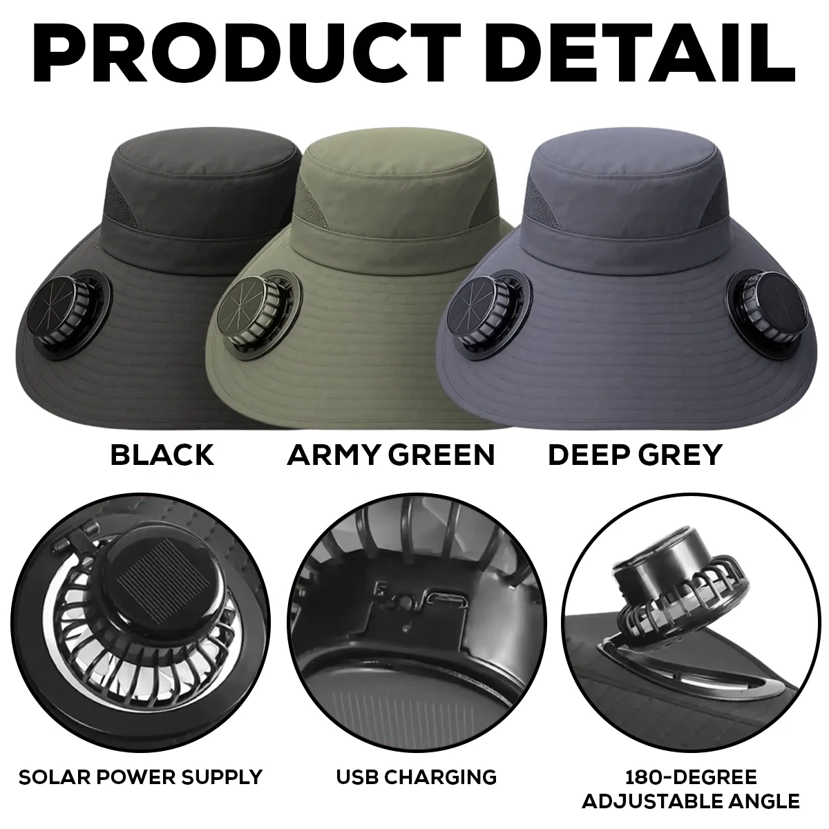 Cool Dog Farther - Personalized Custom Solar Fan Hat - Image 7