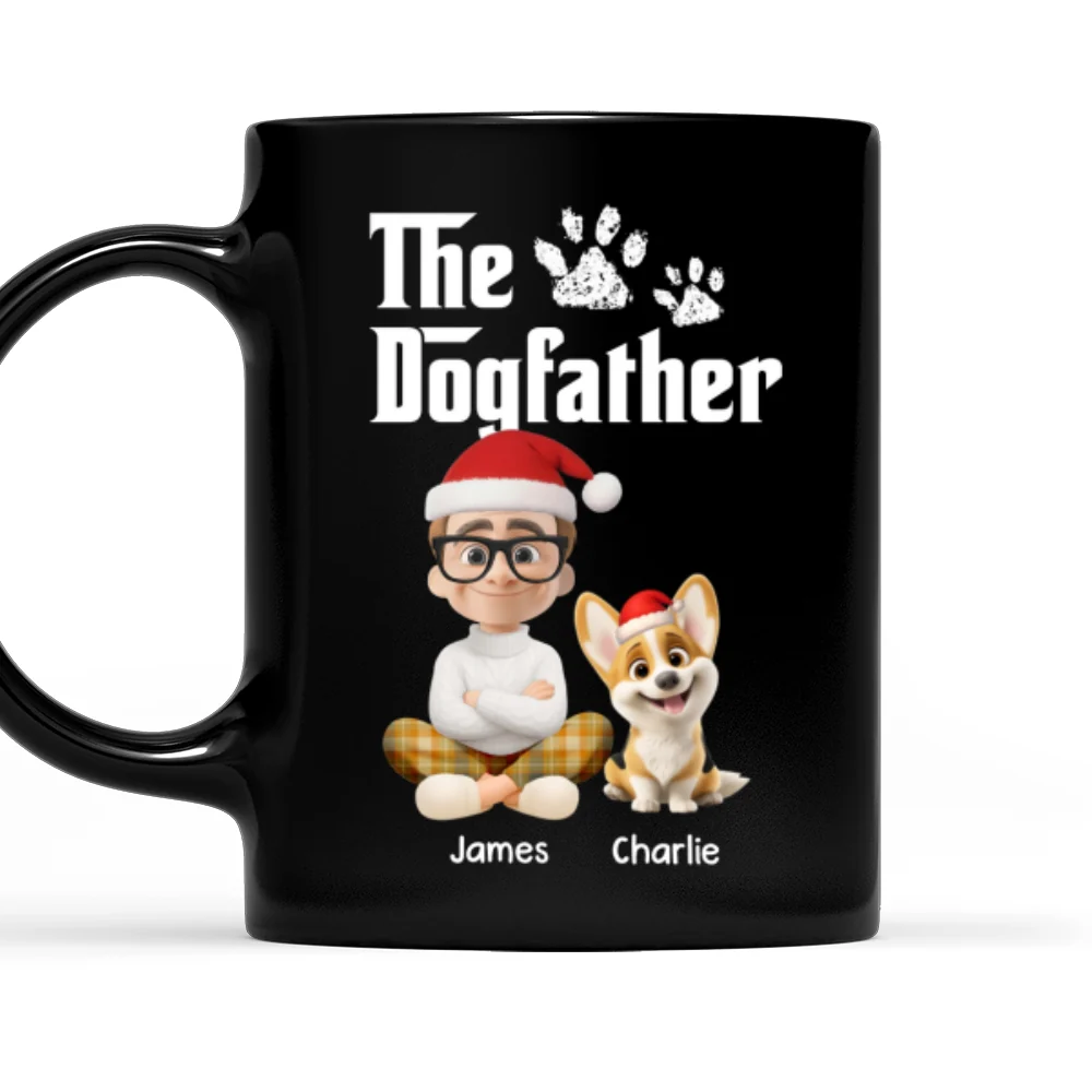 Cool Dog Father Christmas - Personalized Custom Coffee Mug - Image 7