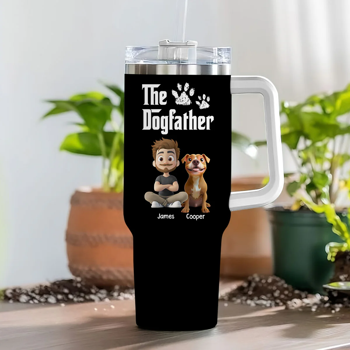 Cool Dog Father - Personalized Custom Tumbler - Image 7