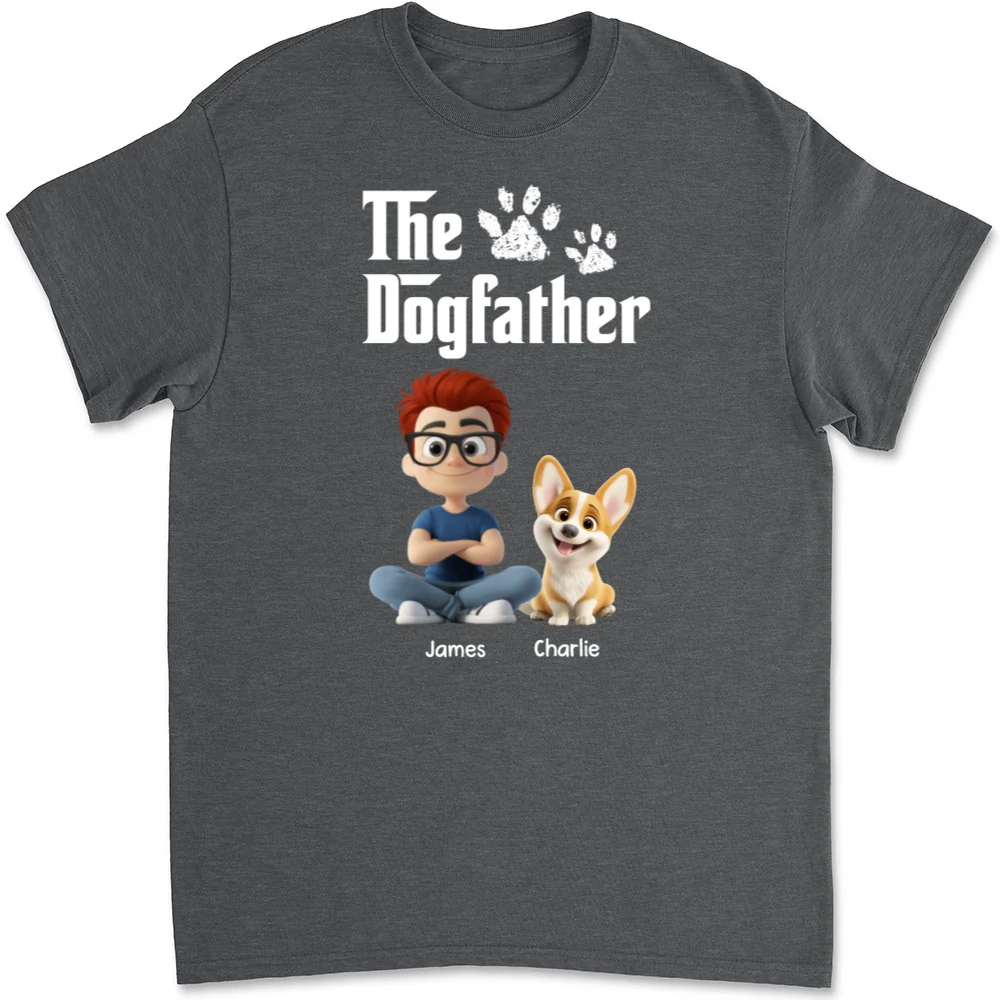 Cool Dog Father - Personalized Custom Unisex T-shirt - Image 11