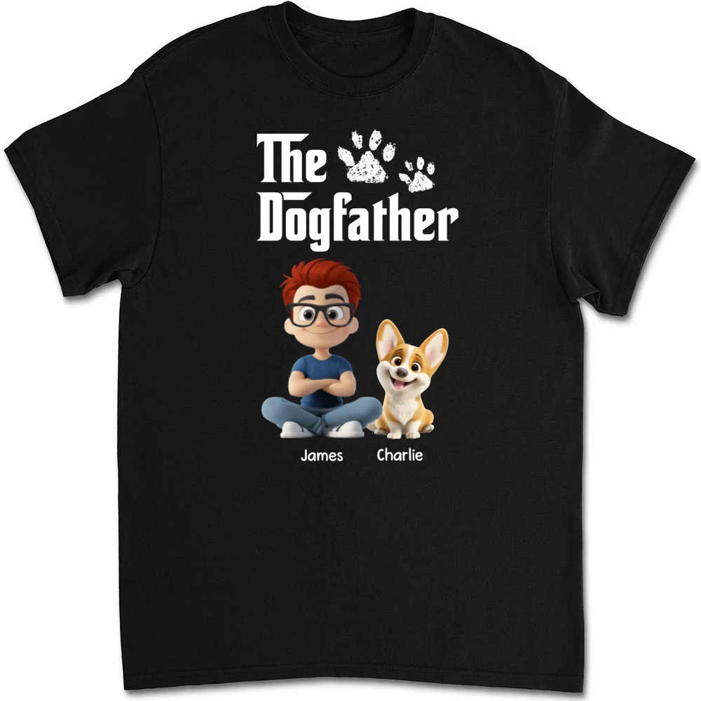 Cool Dog Father - Personalized Custom Unisex T-shirt - Image 7