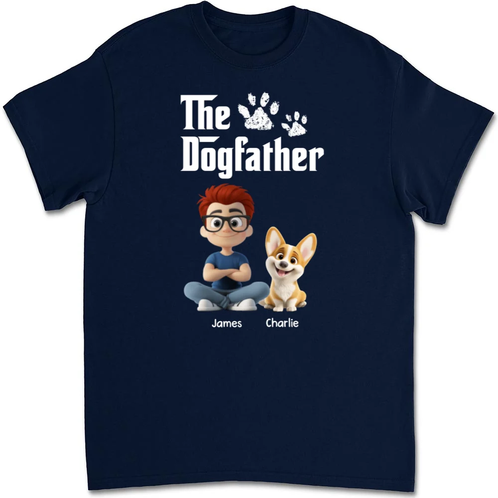 Cool Dog Father - Personalized Custom Unisex T-shirt - Image 8
