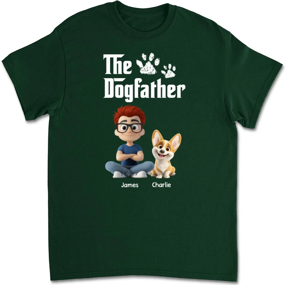 Cool Dog Father - Personalized Custom Unisex T-shirt - Image 9