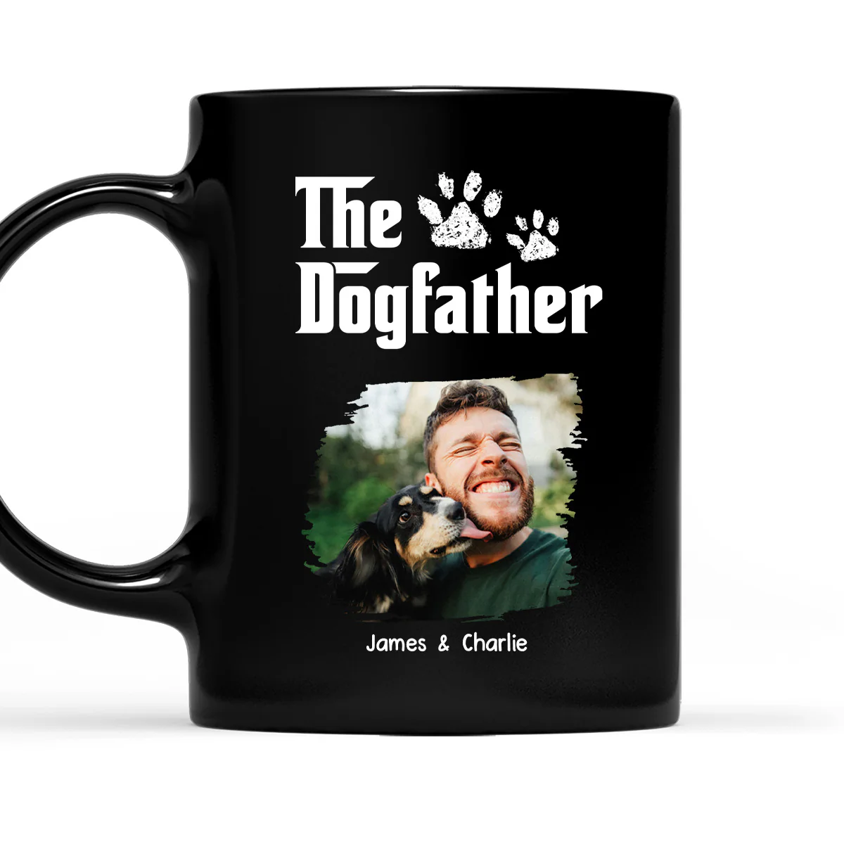 Cool Dog Father Photo - Personalized Custom Coffee Mug