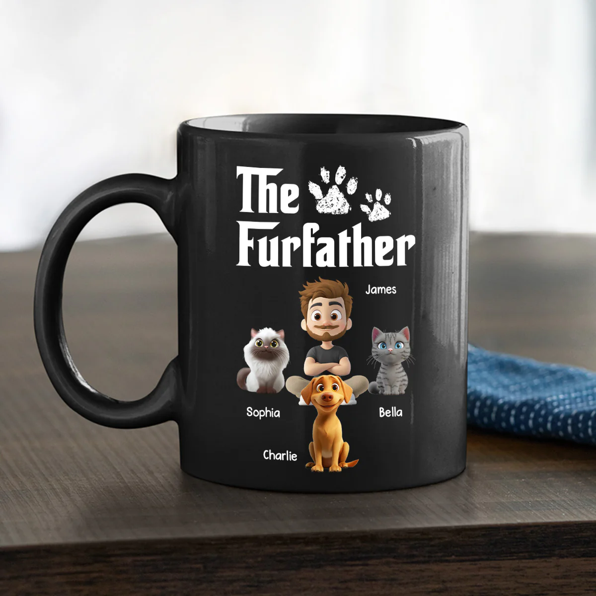 Cool Pet Father - Personalized Custom Coffee Mug - Image 4