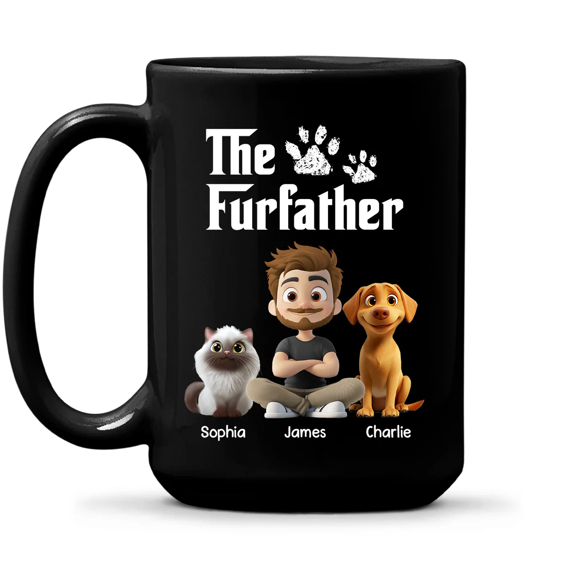 Cool Pet Father - Personalized Custom Coffee Mug - Image 6