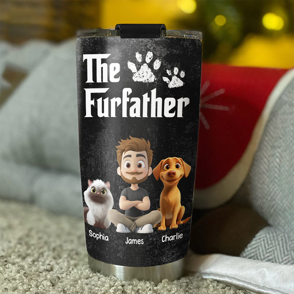 Cool Pet Father - Personalized Custom Tumbler - Image 3