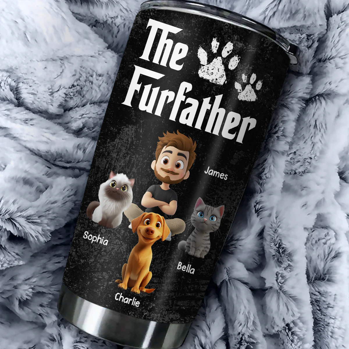 Cool Pet Father - Personalized Custom Tumbler - Image 4