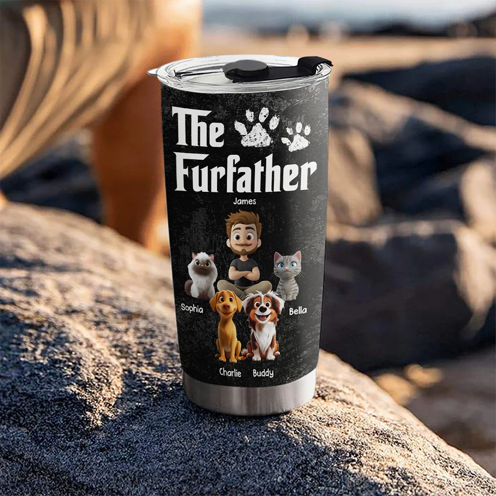 Cool Pet Father - Personalized Custom Tumbler - Image 5