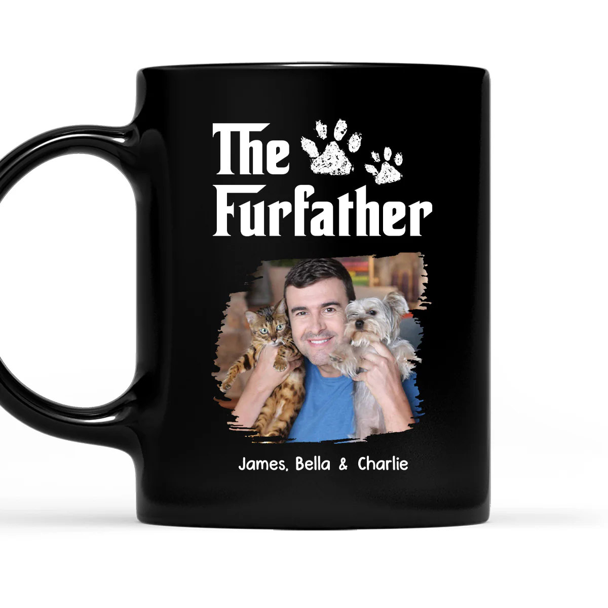 Cool Pet Father Photo - Personalized Custom Coffee Mug