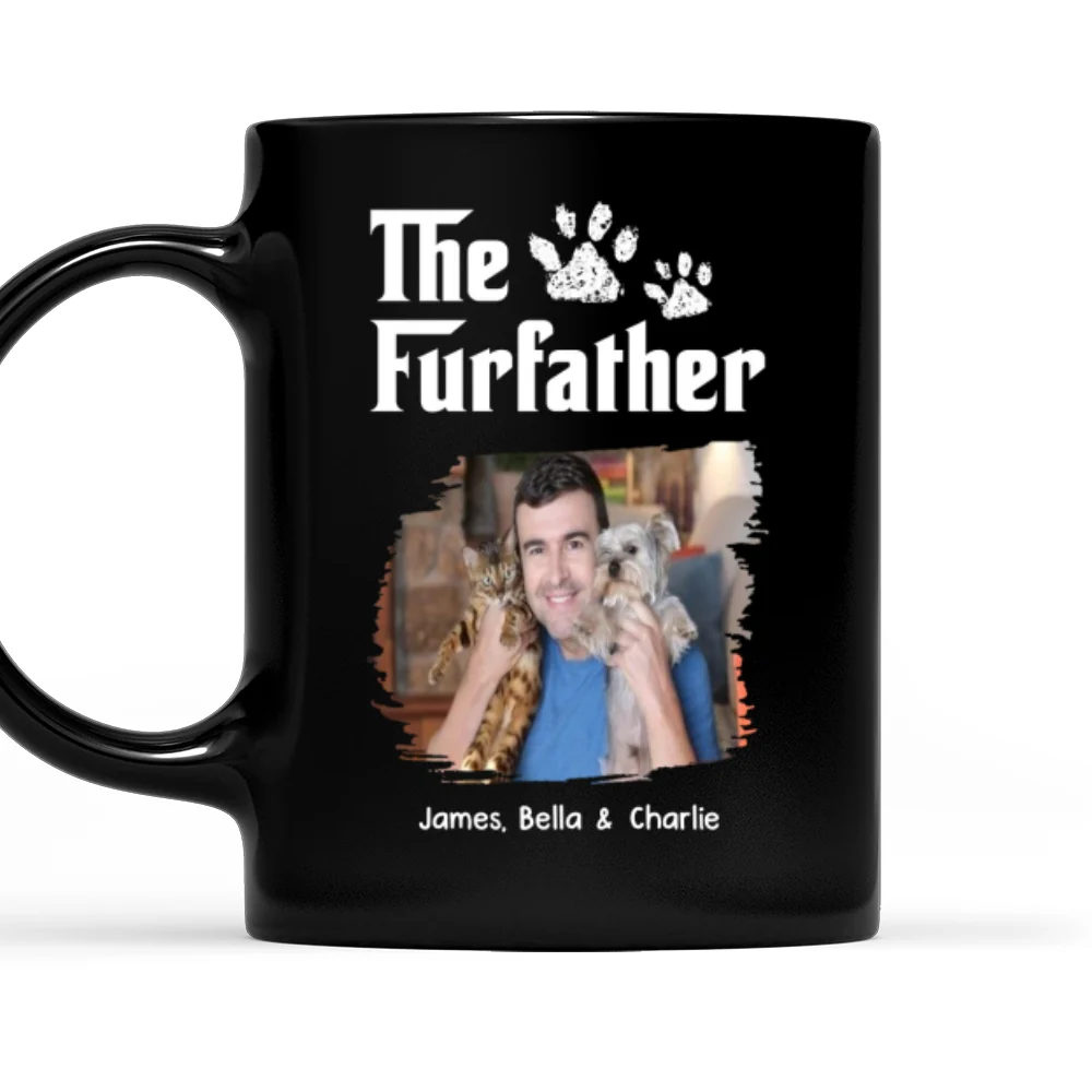 Cool Pet Father Photo - Personalized Custom Coffee Mug - Image 6