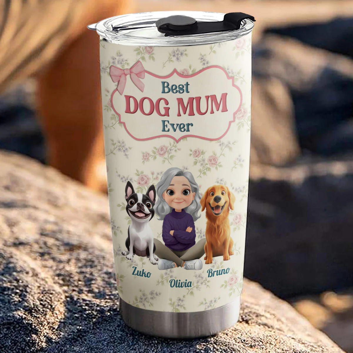 Coquette Floral - Personalized Custom Tumbler - Image 3