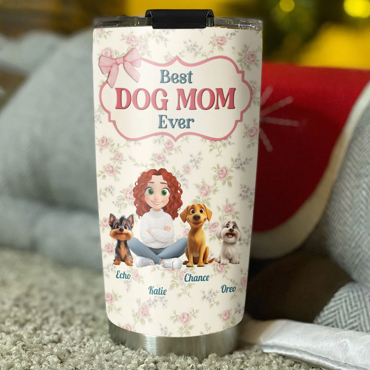 Coquette Floral - Personalized Custom Tumbler - Image 4