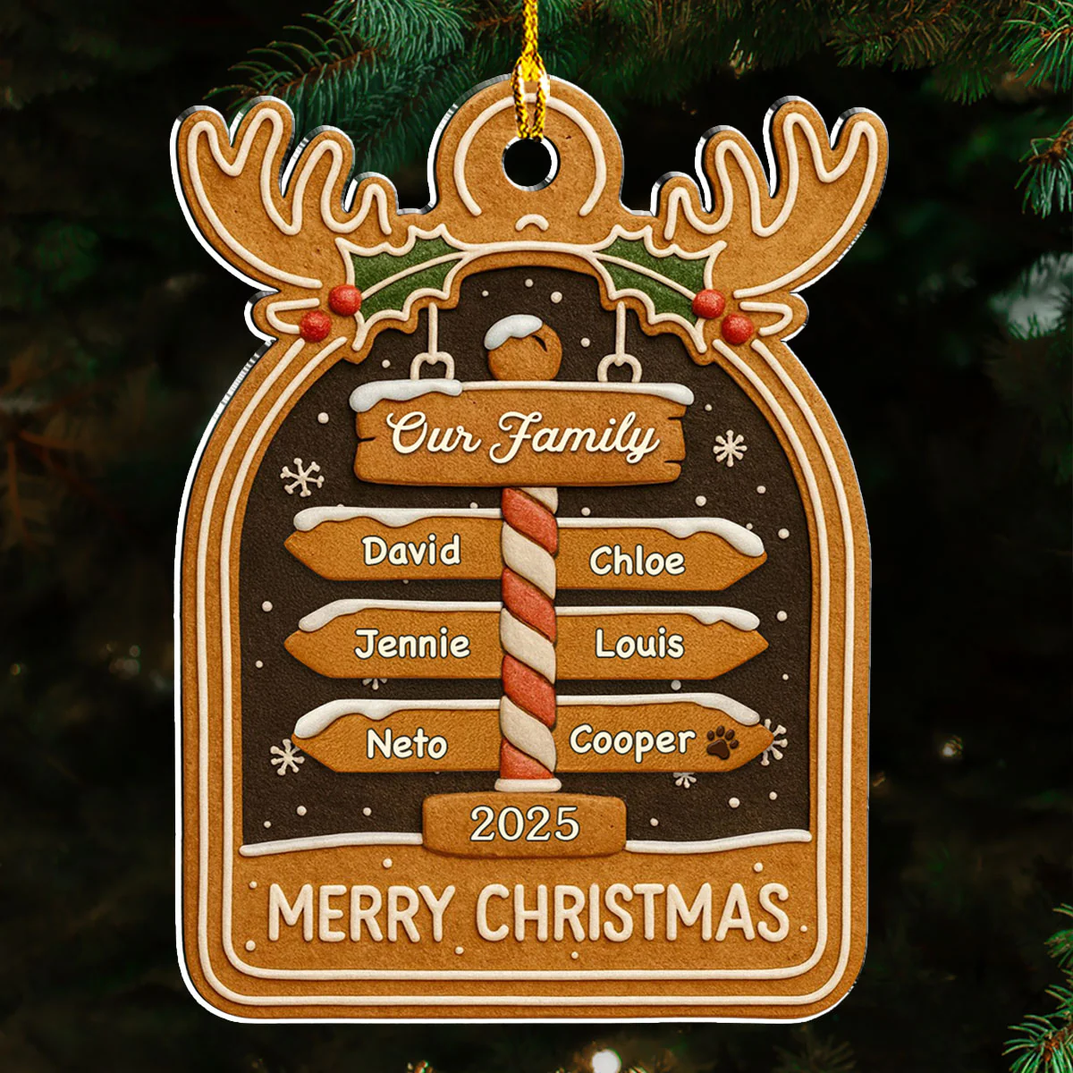 Cozy Holiday - Personalized Custom Acrylic Ornament