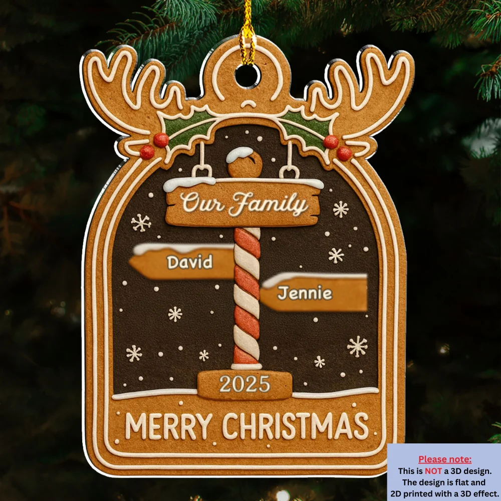 Cozy Holiday - Personalized Custom Acrylic Ornament - Image 6