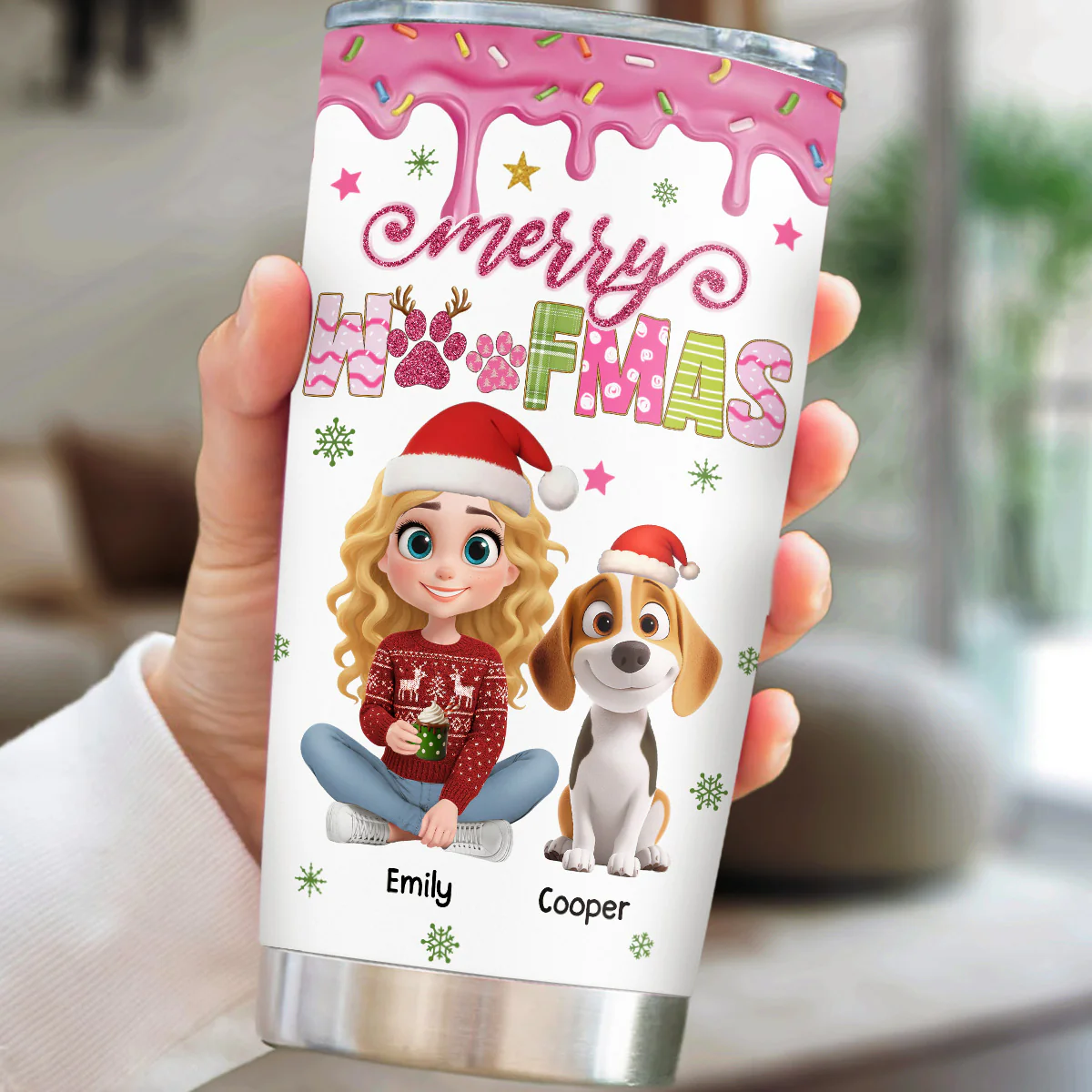 Cozy Holiday - Personalized Custom Tumbler - Image 5