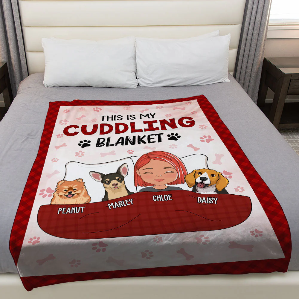 Cuddling Blanket - Personalized Custom Fleece Blanket - Image 4