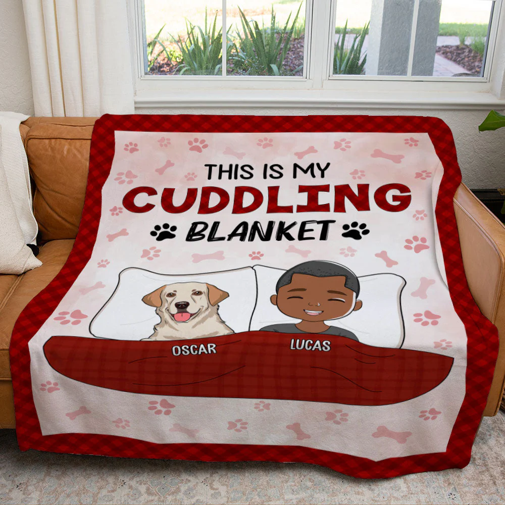 Cuddling Blanket - Personalized Custom Fleece Blanket - Image 5