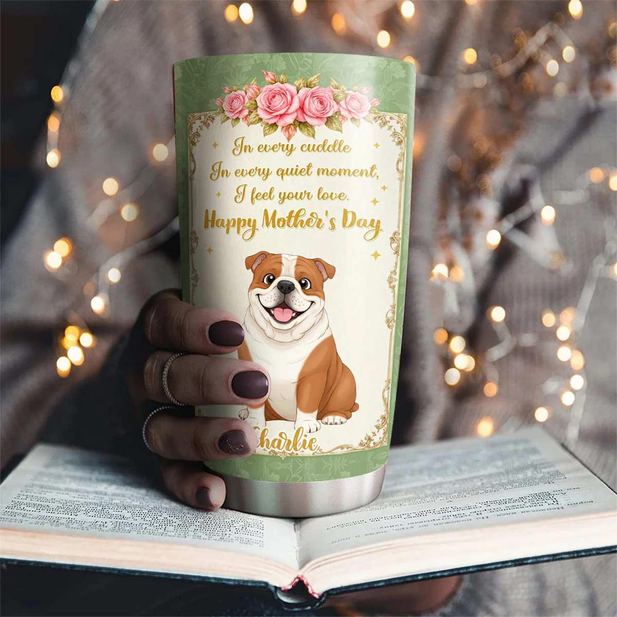Cuddling In Every Moment - Personalized Custom Tumbler - Image 3