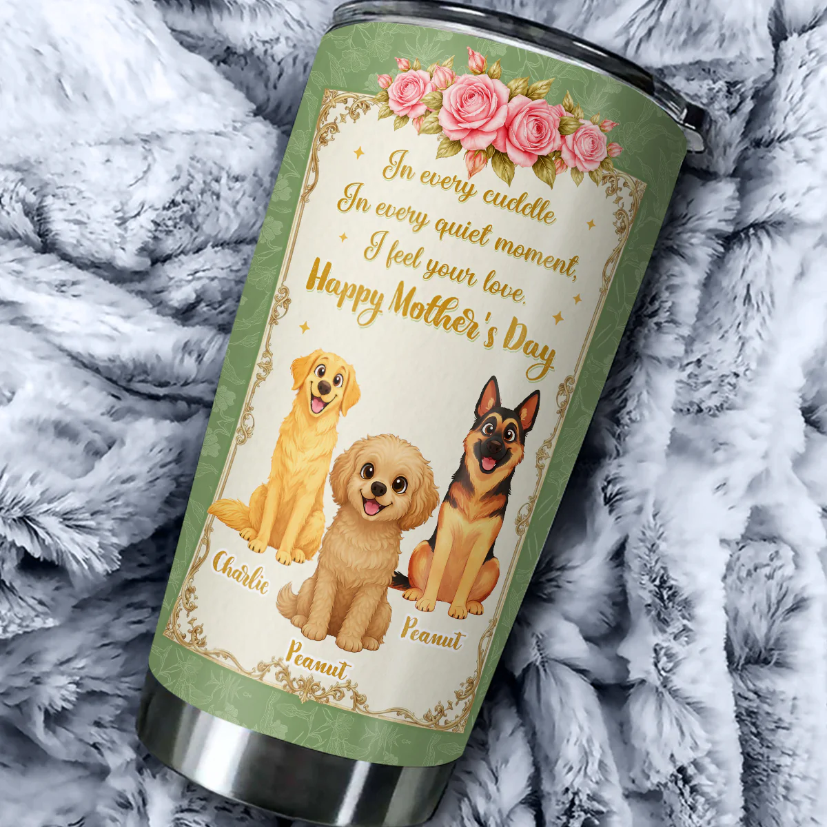 Cuddling In Every Moment - Personalized Custom Tumbler - Image 4