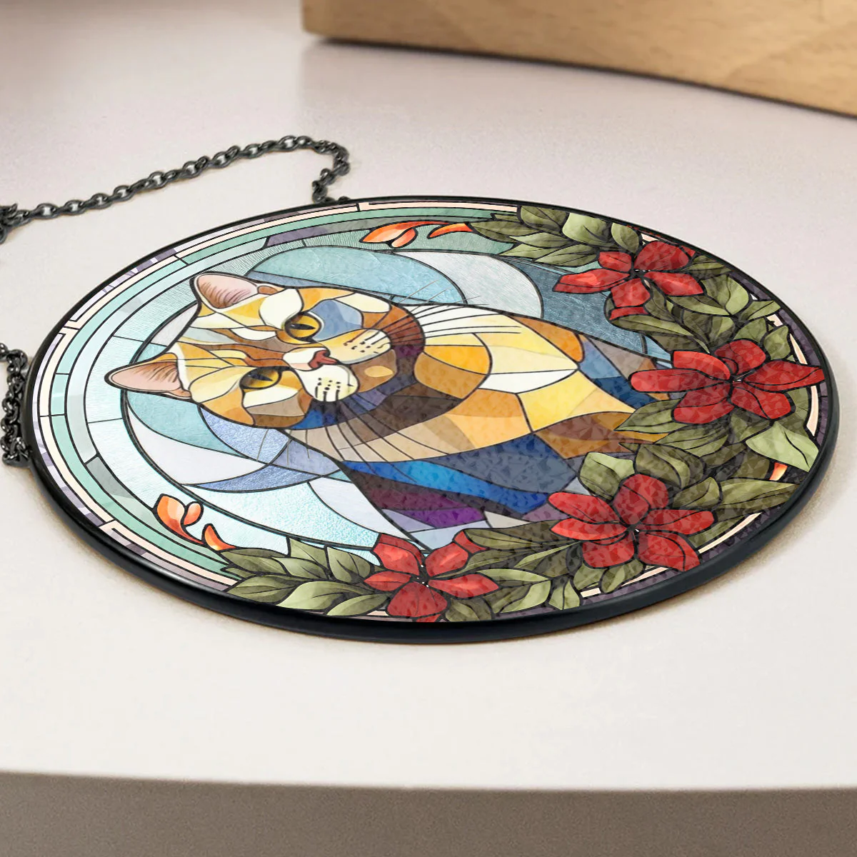 Custom Photo Loss of A Cat - Personalized Custom Window Hanging Suncatcher - Image 4