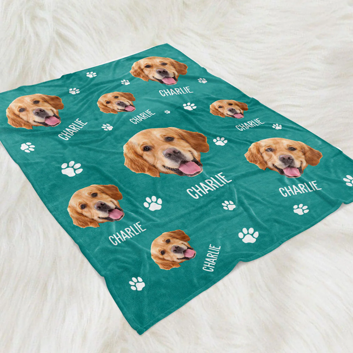 Custom Photo Your Lovely Pet - Personalized Custom Fleece Blanket - Image 2