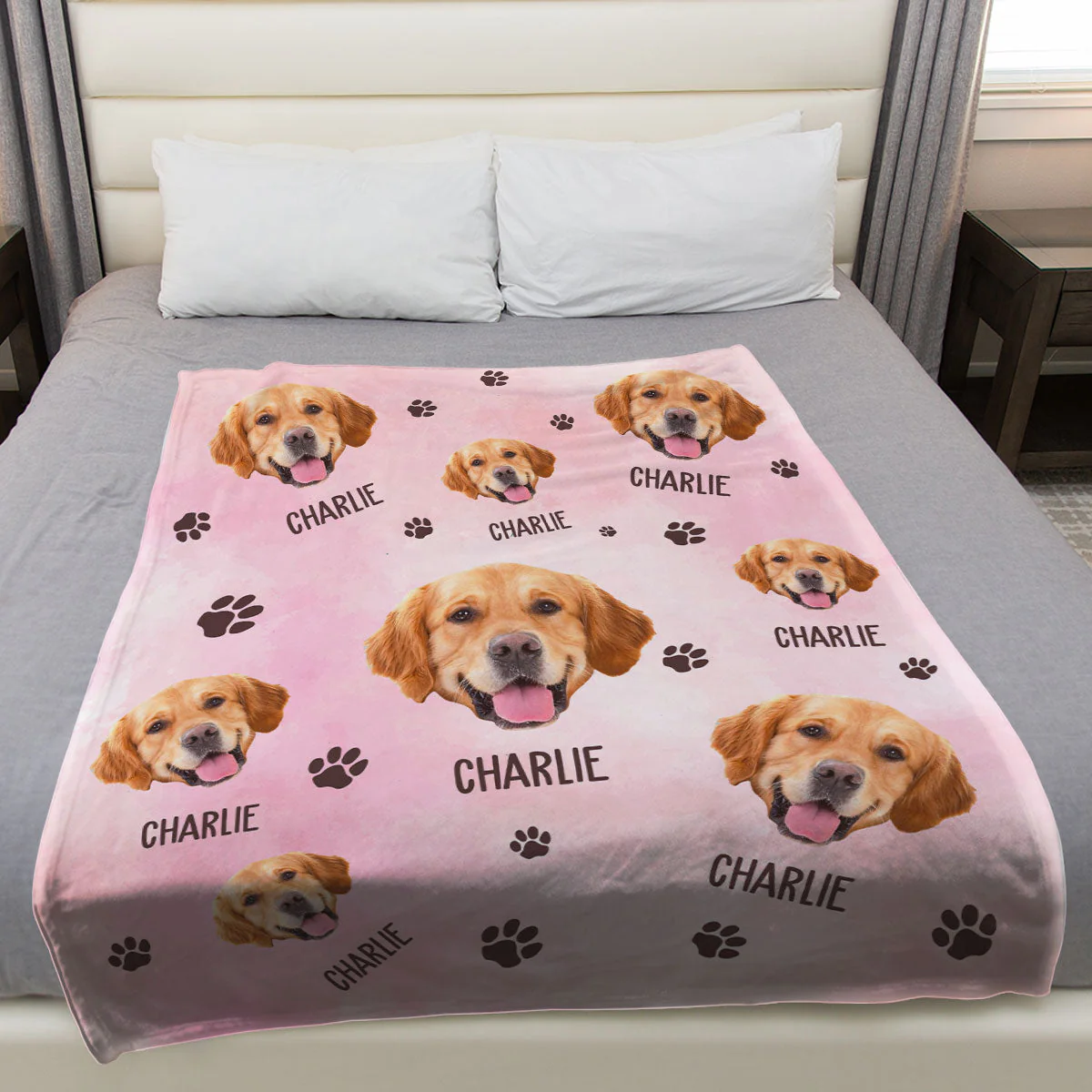 Custom Photo Your Lovely Pet - Personalized Custom Fleece Blanket - Image 3