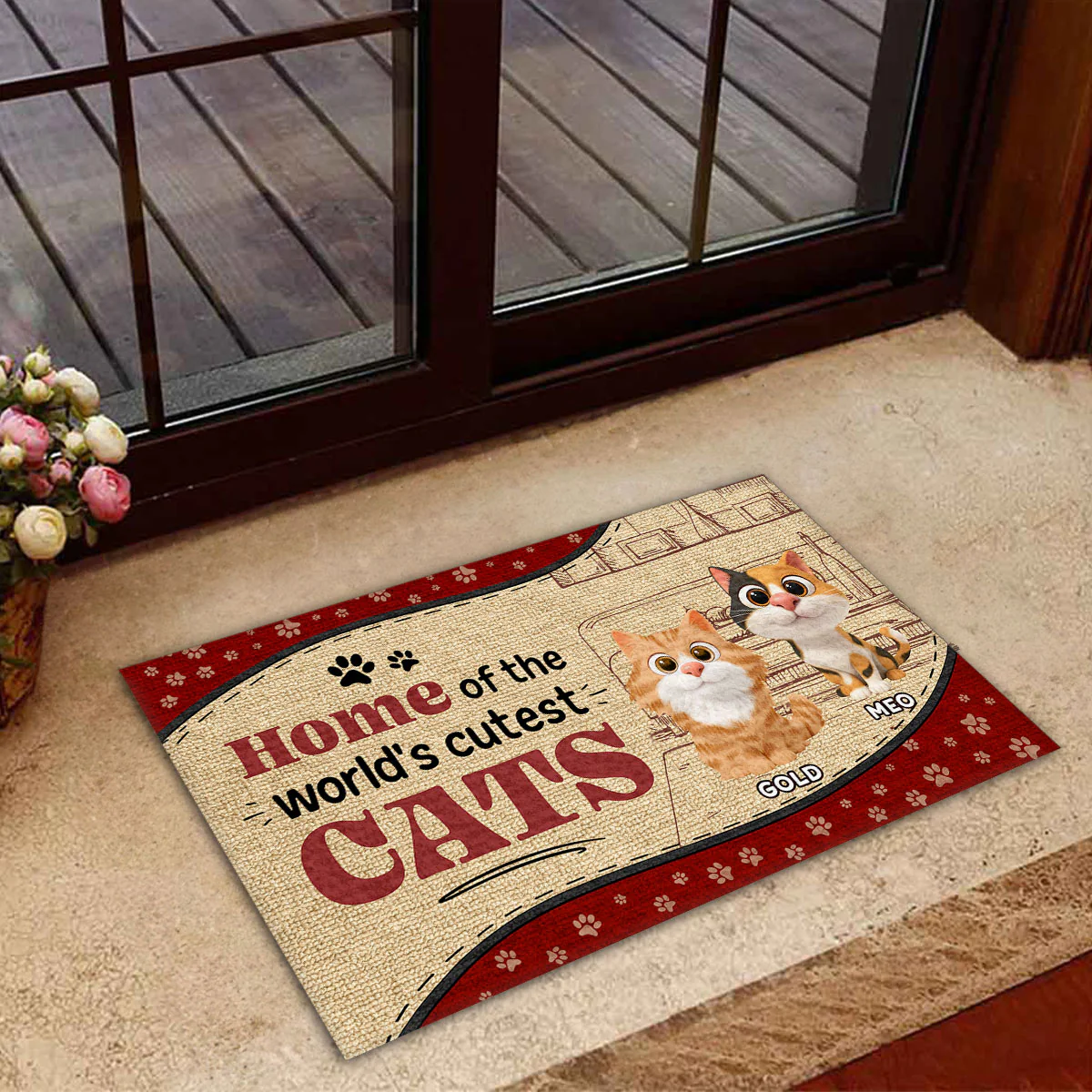 Cutest Cat - Personalized Custom Doormat - Image 5
