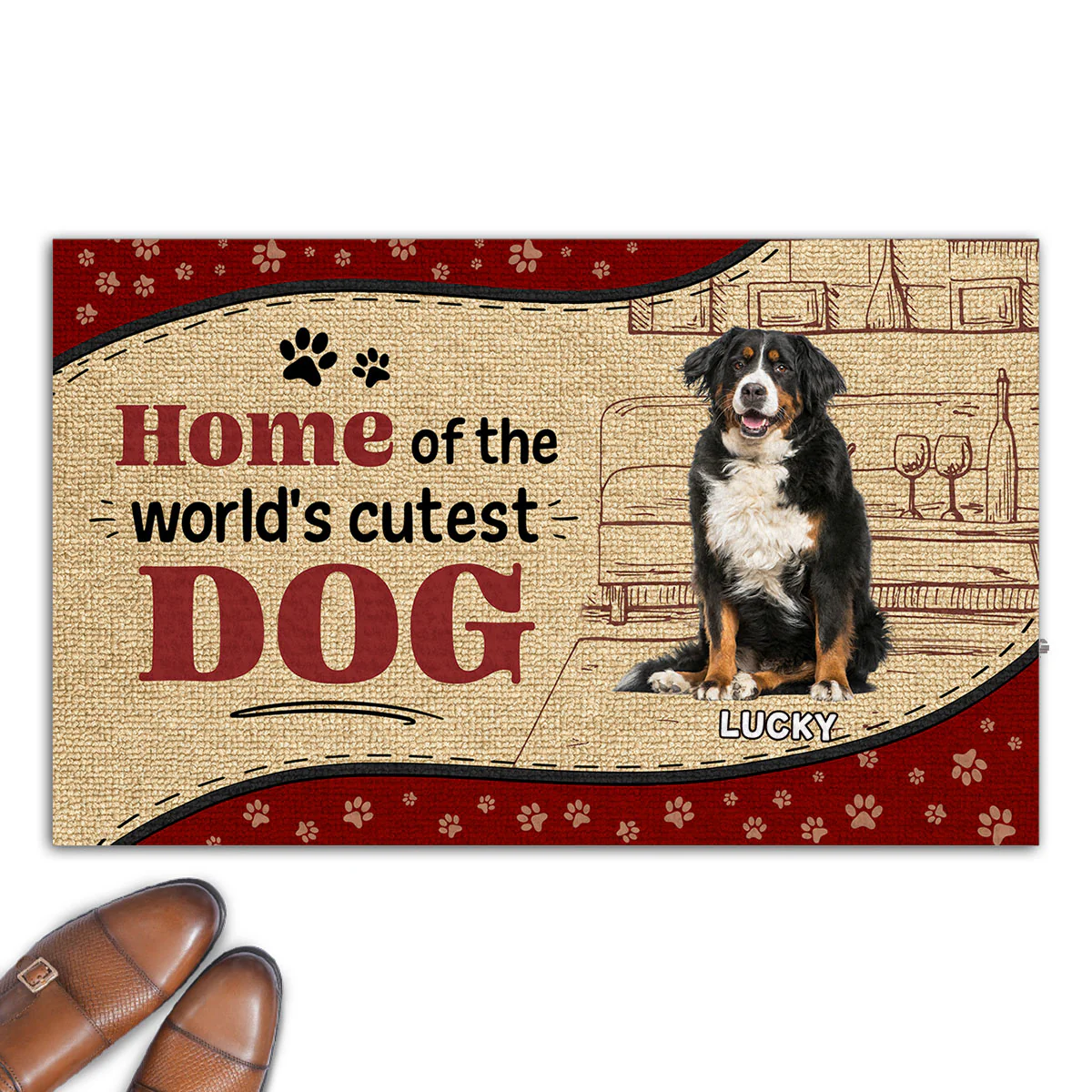 Cutest Dog Photo - Personalized Custom Doormat