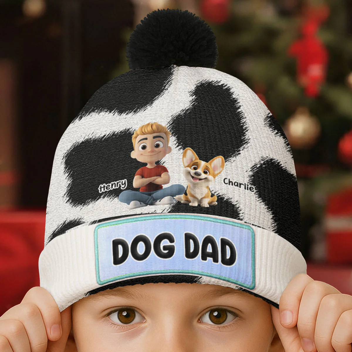 Dairy Lovers - Personalized Custom Bobble Beanie Hat - Image 2