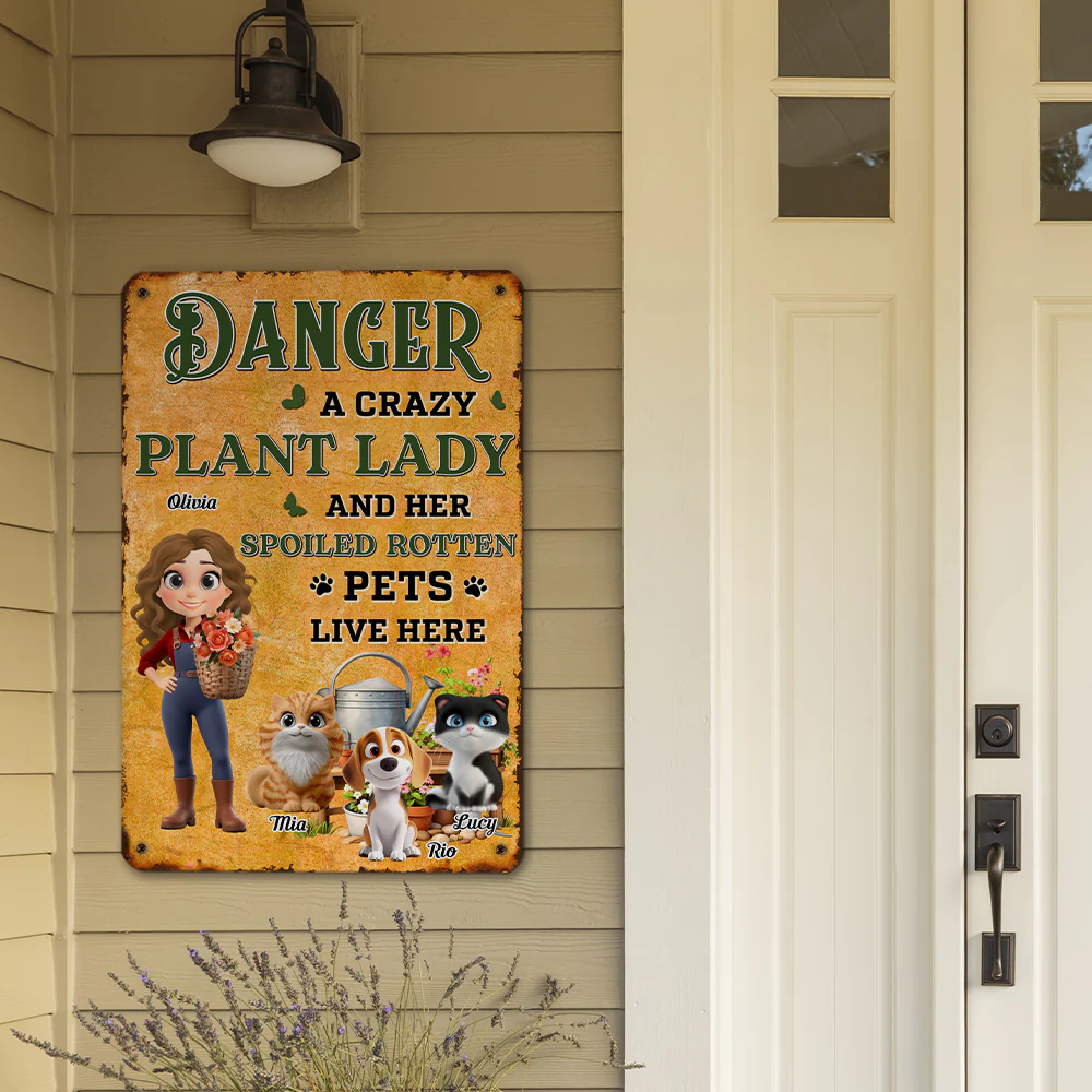 Danger Pet Version - Personalized Custom Metal Sign - Image 3