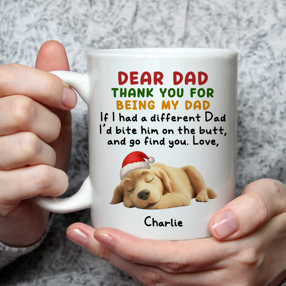 Dear My Dad Mom Mum - Personalized Custom Coffee Mug - Image 3