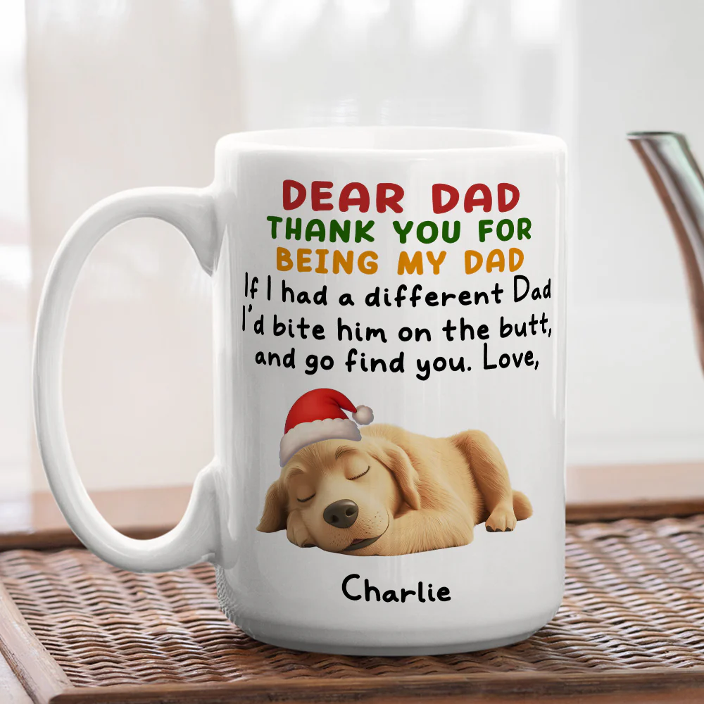 Dear My Dad Mom Mum - Personalized Custom Coffee Mug - Image 4