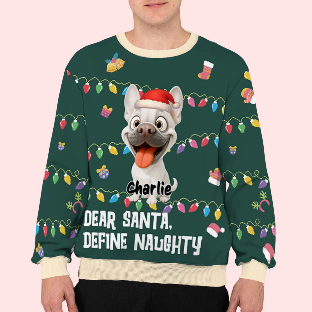 Define Naughty Dog - Personalized Custom All-Over-Print Sweatshirt - Image 5