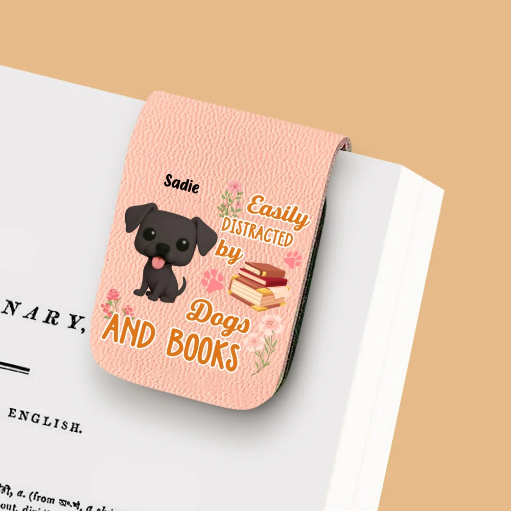 Distracted By Whom - Personalized Custom Leather Bookmark - Image 10