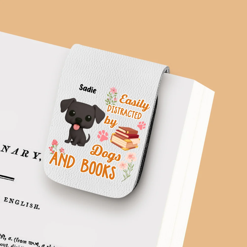 Distracted By Whom - Personalized Custom Leather Bookmark - Image 11