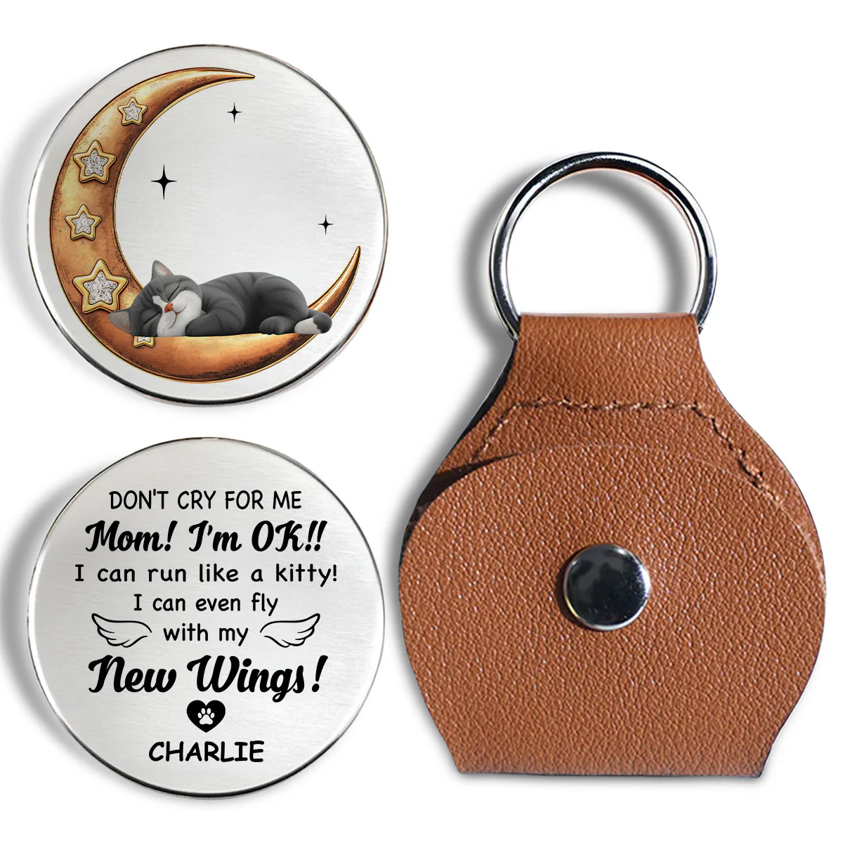 Do Not Cry For Me Kitten - Personalized Custom Pocket Hug - Image 2