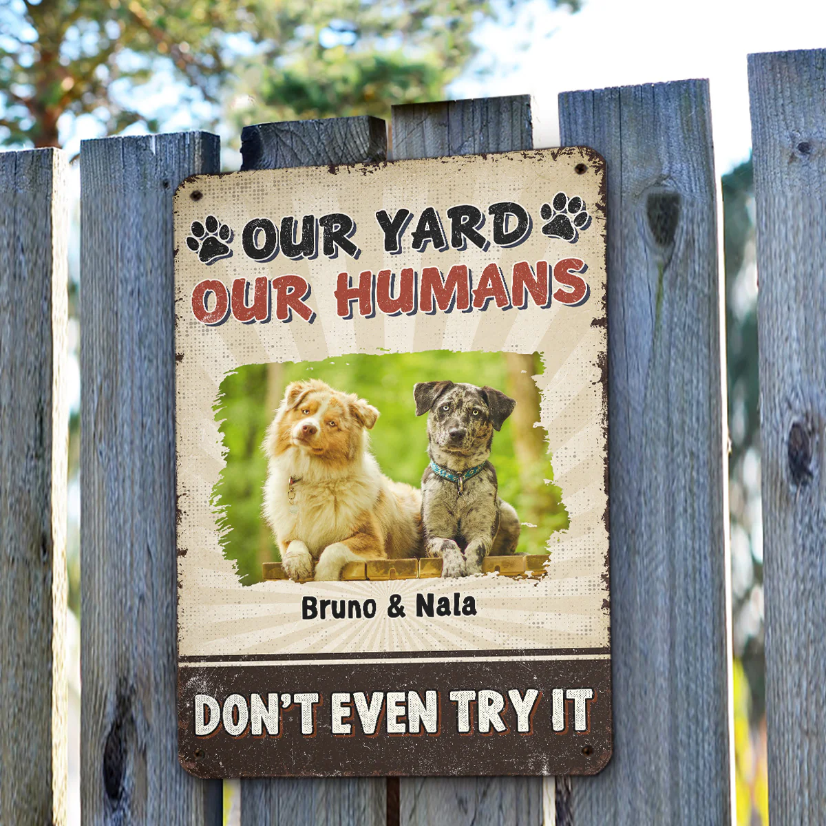 Do Not Dare Trying Photo - Personalized Custom Metal Sign - Image 3