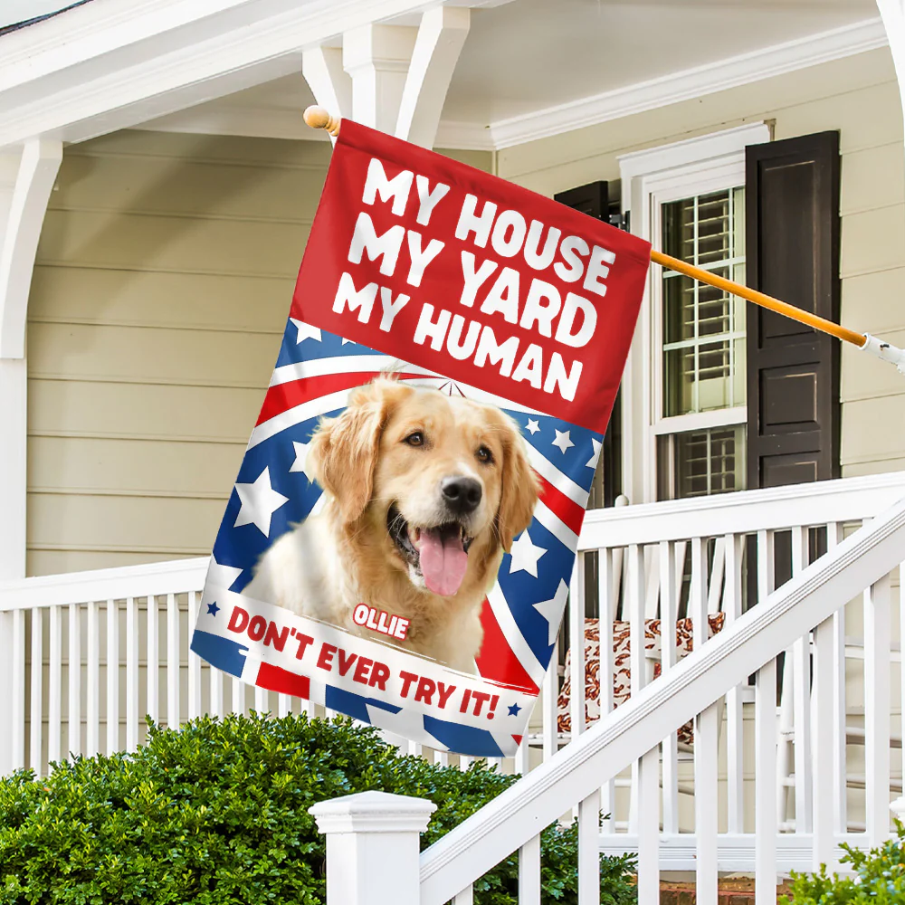 Do Not Ever Try It Ver American Photo - Personalized Custom Flag
