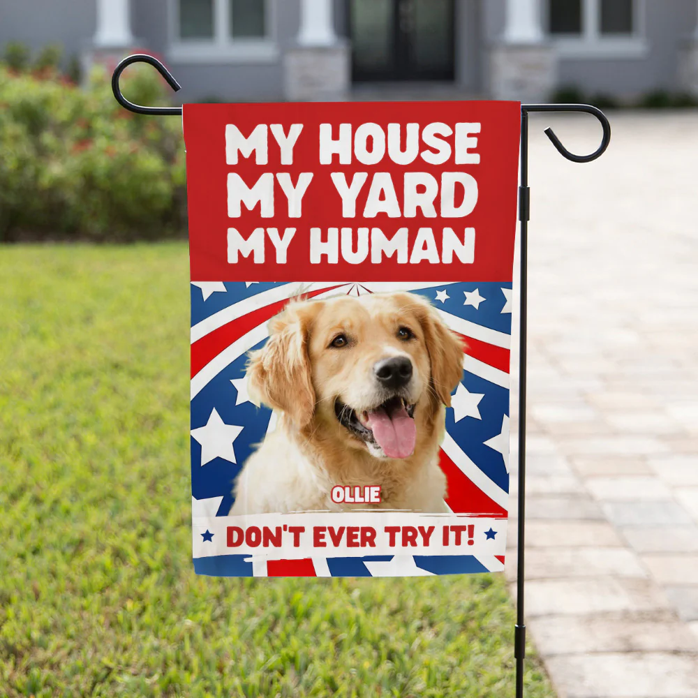 Do Not Ever Try It Ver American Photo - Personalized Custom Flag - Image 2